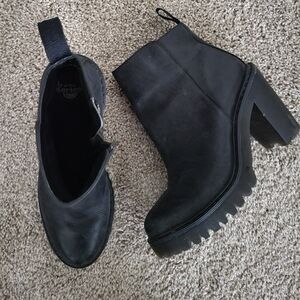 Dr. Martens Black Magdalena Heeled Boots, women’s 8